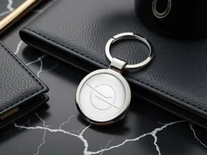 Opel Photo Key Chain Picture Domed Alloy Metal